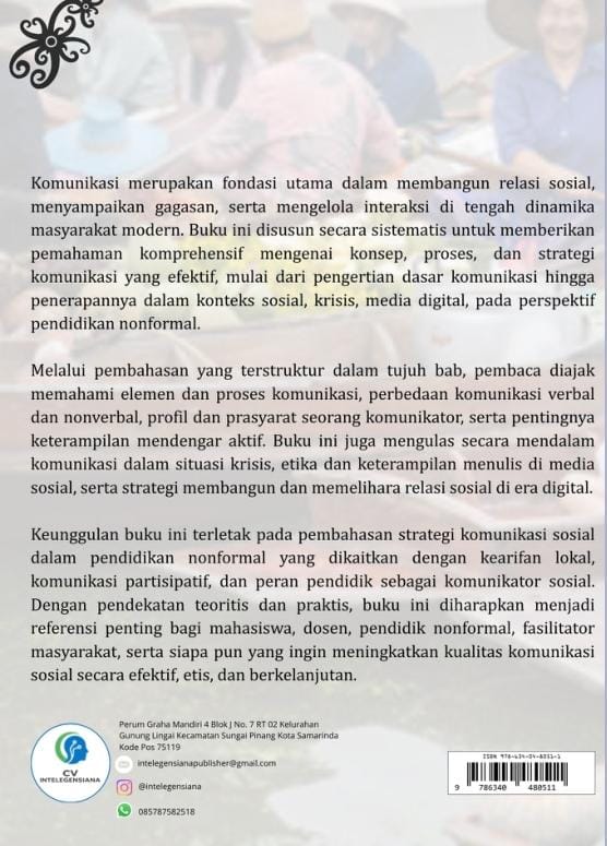 Sampul Belakang Strategi Komunikasi Sosial dalam Perspektif Pendidikan Nonformal