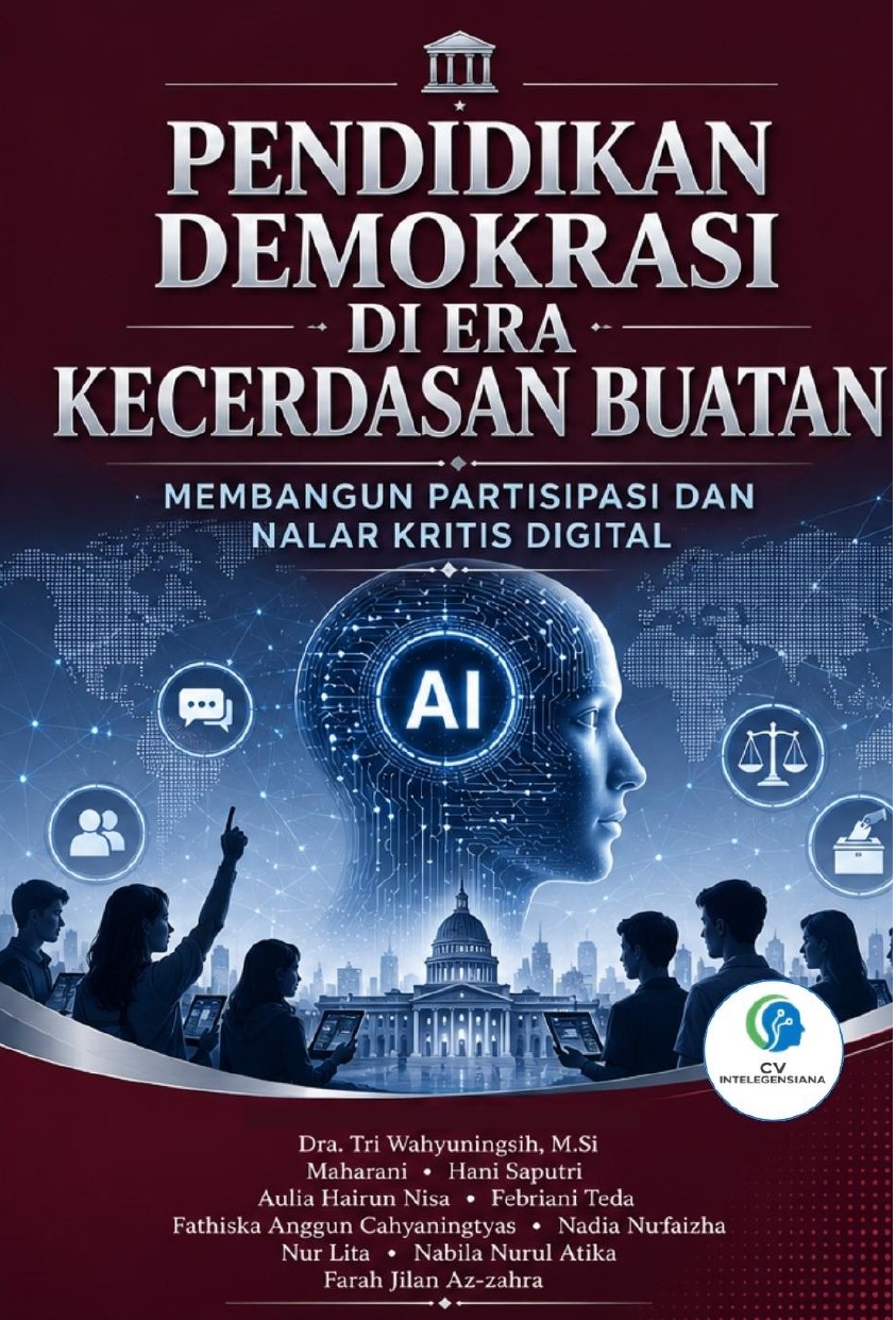 Sampul Depan Pendidikan Demokrasi di Era Kecerdasan Buatan Membangun Partisipasi dan Nalar Kritis Digital