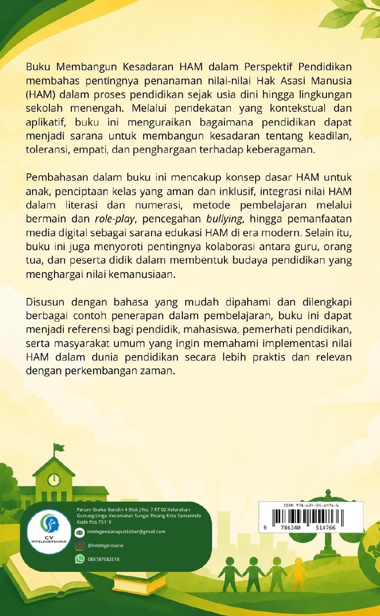 Sampul Belakang Membangun Kesadaran HAM dalam Perspektif Pendidikan