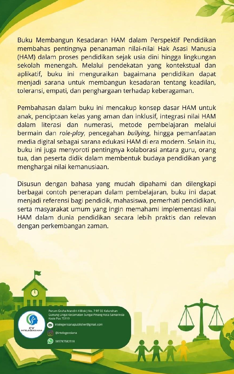 Sampul Belakang Membangun Kesadaran HAM dalam Perspektif Pendidikan
