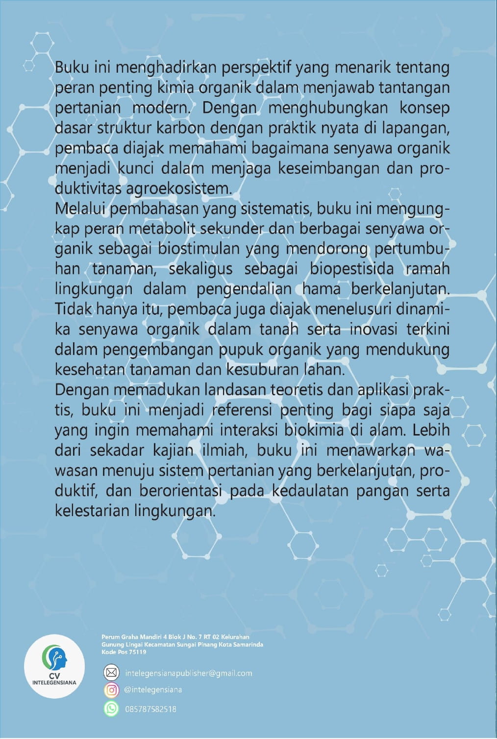 Sampul Belakang Kimia Organik Peranan dalam Bidang Pertanian