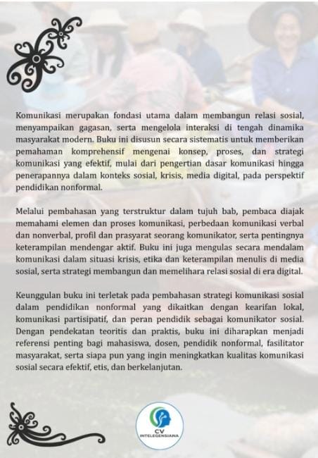 Sampul Belakang Strategi Komunikasi Sosial