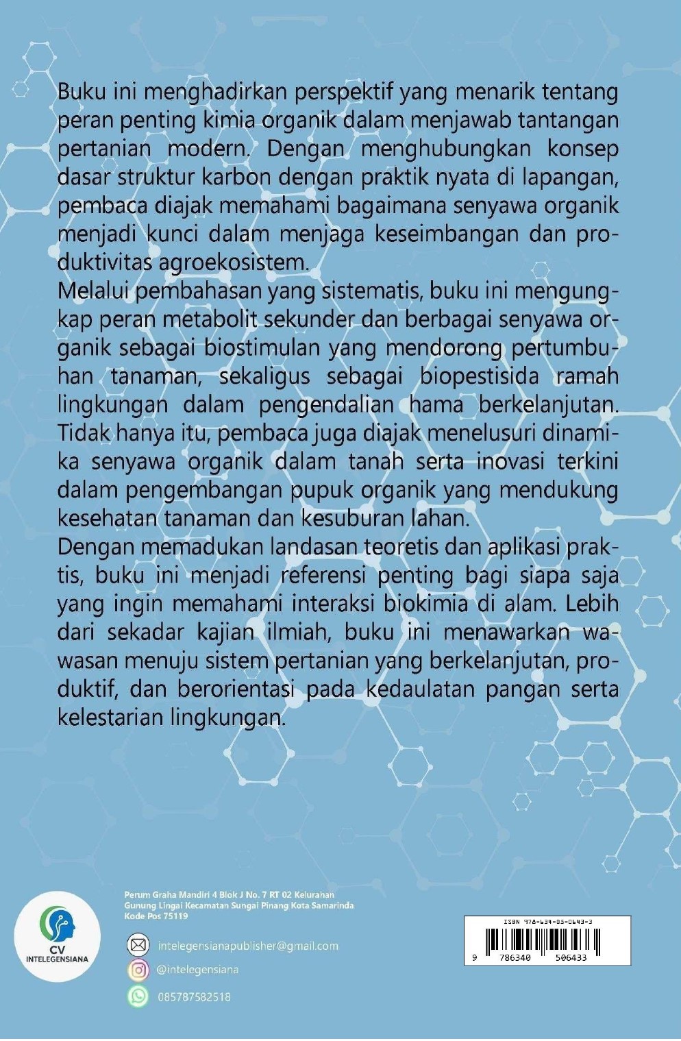 Sampul Belakang Kimia Organik Peranan dalam Bidang Pertanian
